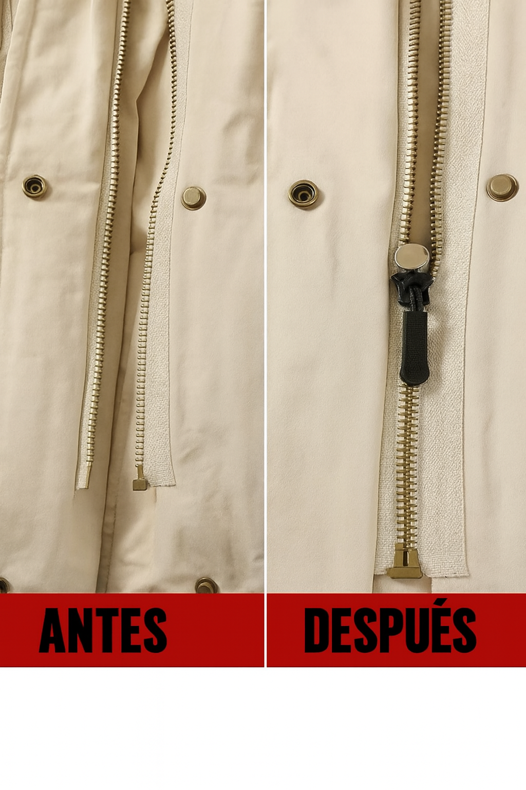 Kit Universal de Reparación de Cremalleras (15 Piezas)