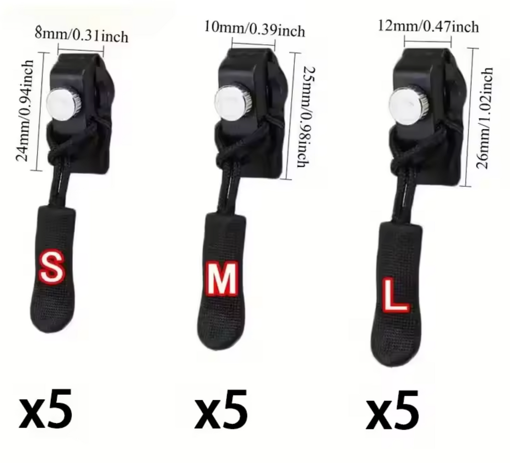 Kit Universal de Reparación de Cremalleras (15 Piezas)