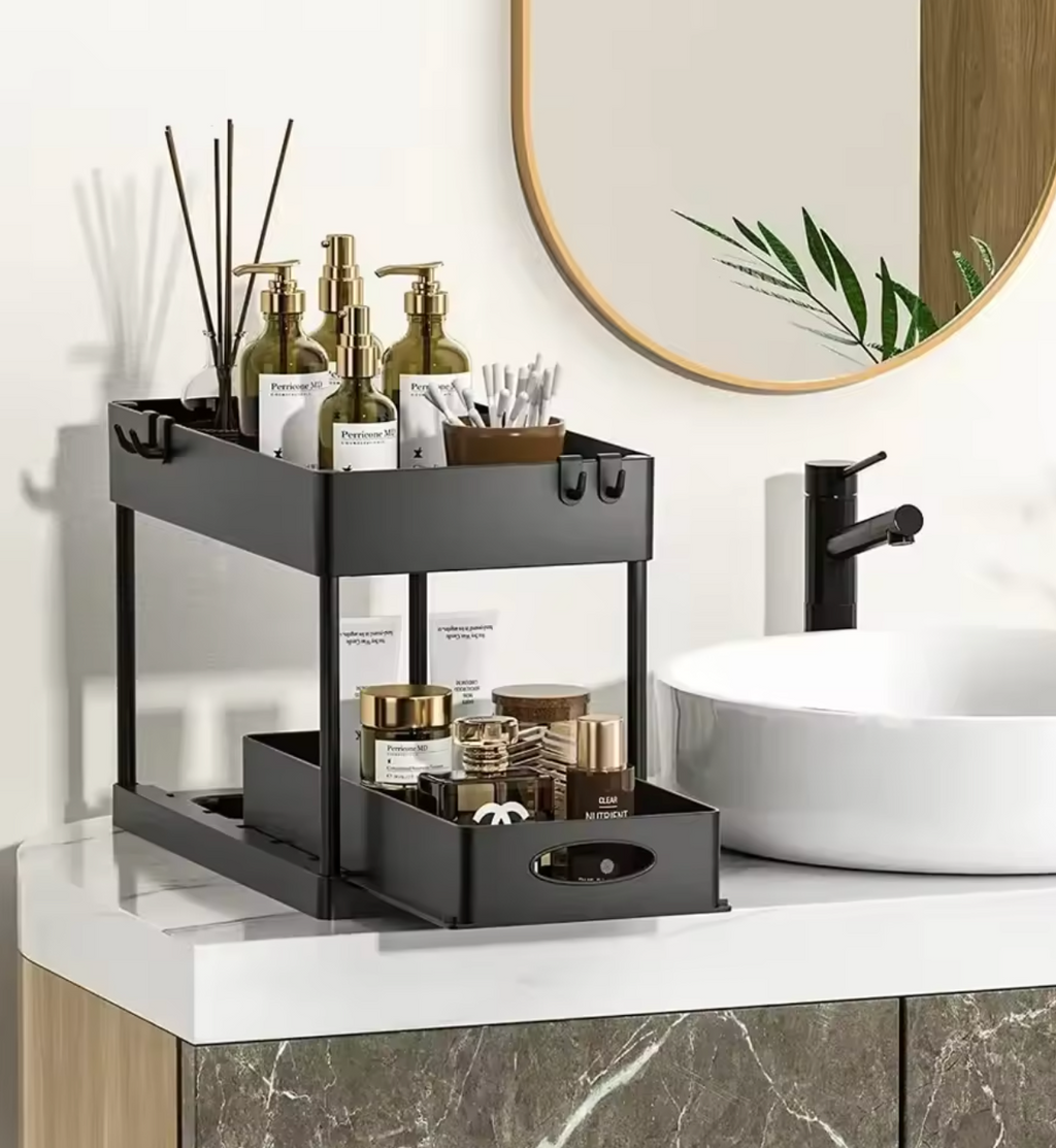 Organizador Deslizante de 2 Niveles Debajo del Fregadero