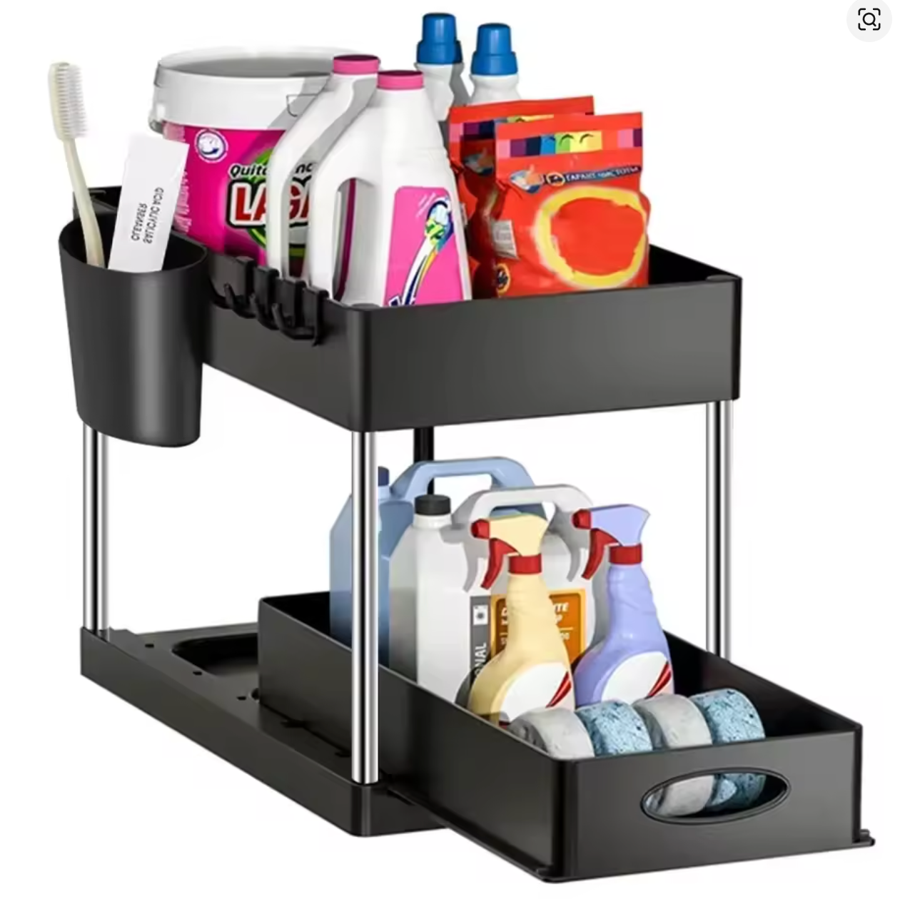 Organizador Deslizante de 2 Niveles Debajo del Fregadero